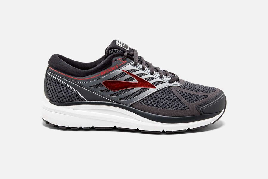 Zapatillas Running Brooks Addiction 13 Hombre Gris/Plateadas/Rojas Comprar IPOB79358